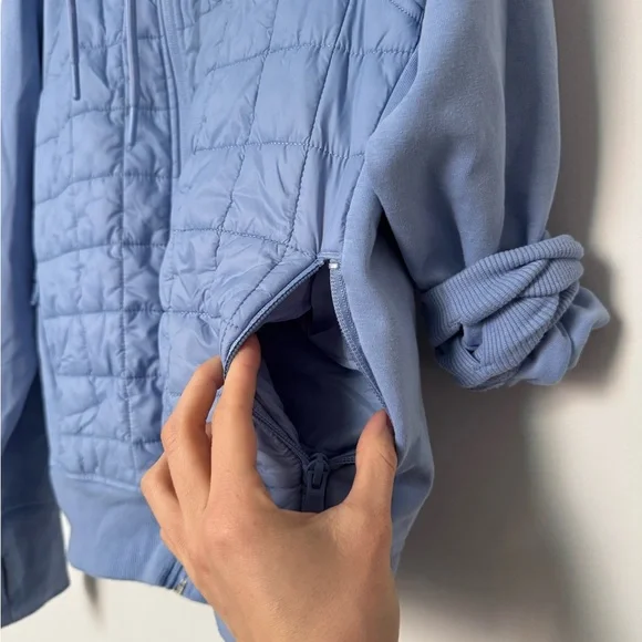 Old Navy Active Light Blue Fleece Jacket - Picture 6 of 9